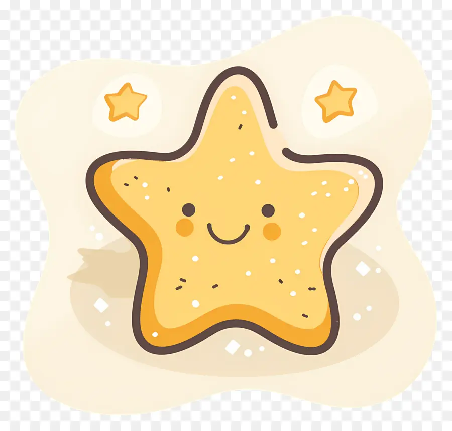 Estrela Kawaii，Estrela Sorridente PNG