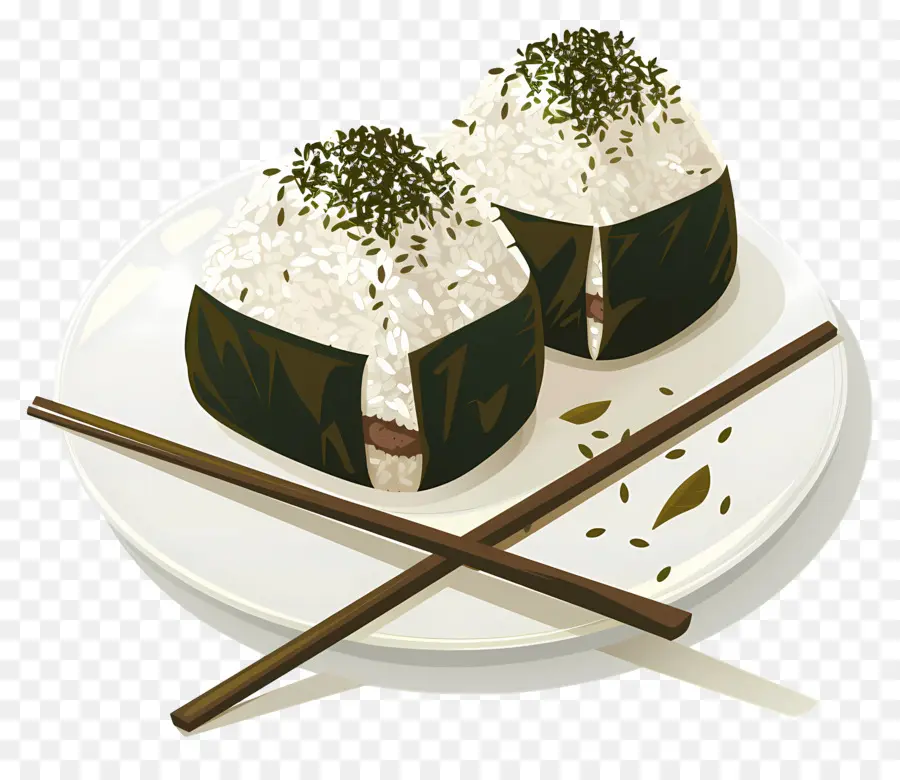 Umeboshi Onigiri，Ilustração De Onigiri PNG