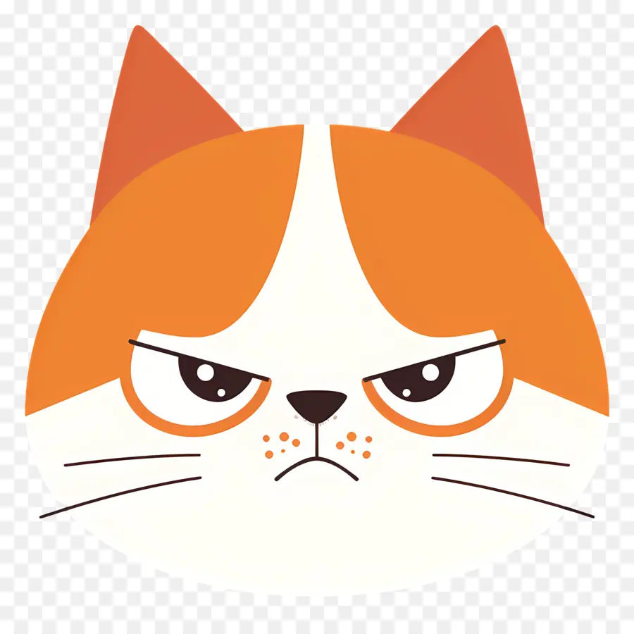 Desenho De Gato，Gato Mal Humorado PNG