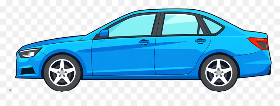 Carro Animado，Carro Azul PNG