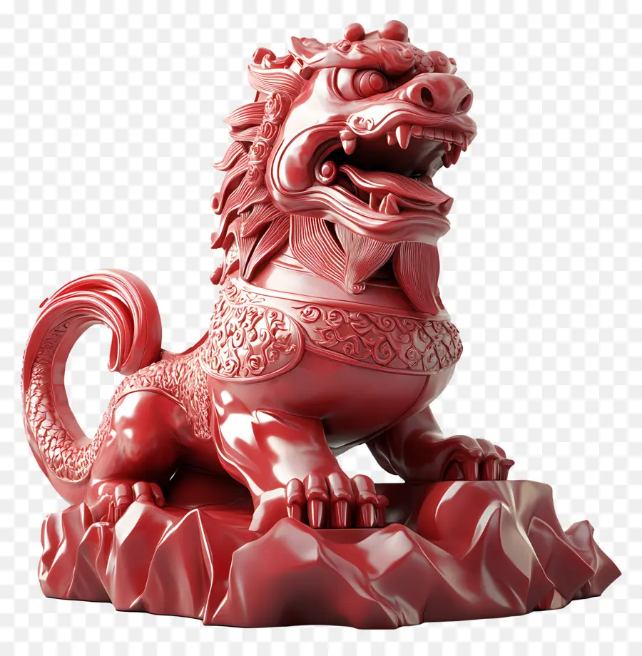 Dia Nacional Da China，Estátua Do Dragão Vermelho PNG