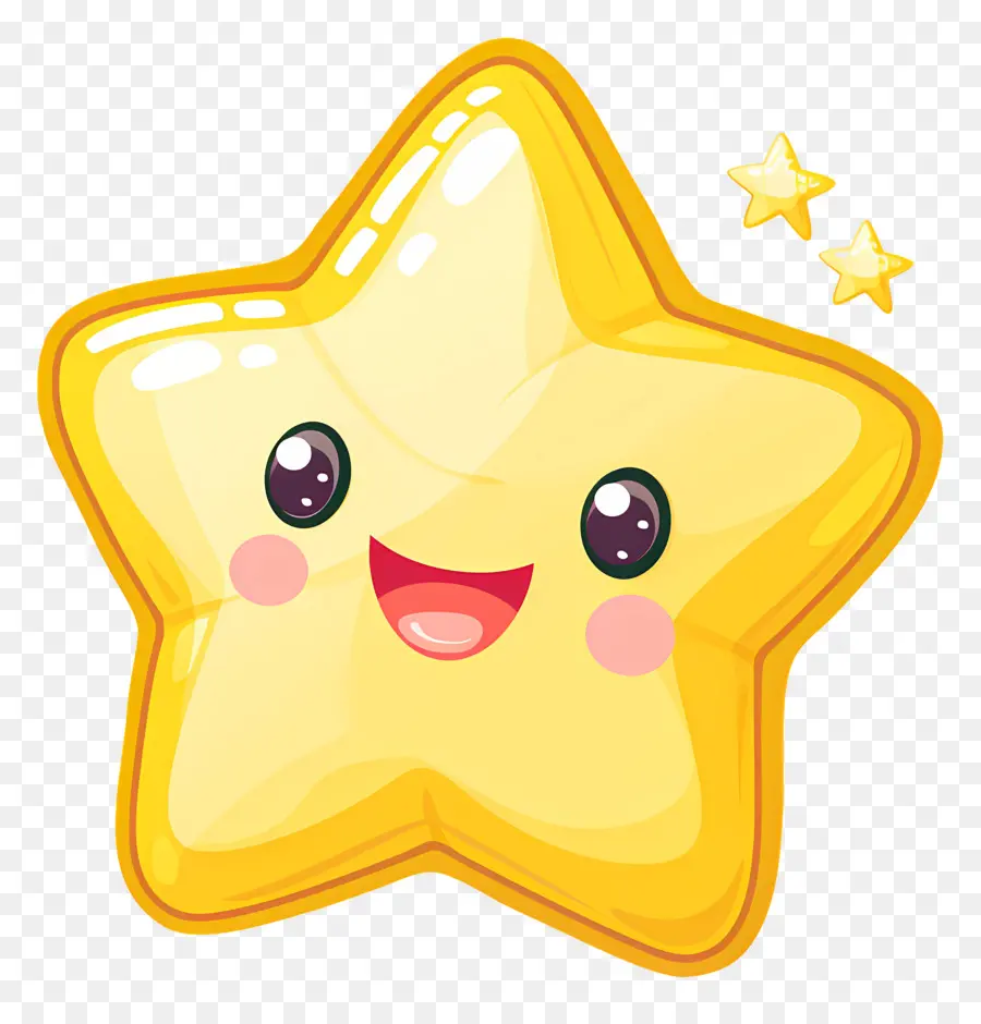 Estrela Kawaii，Estrela Fofa PNG