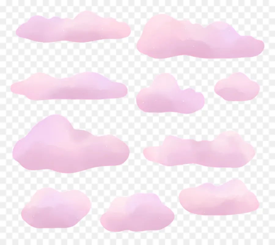 Nuvens Em Aquarela，Nuvens Rosa PNG