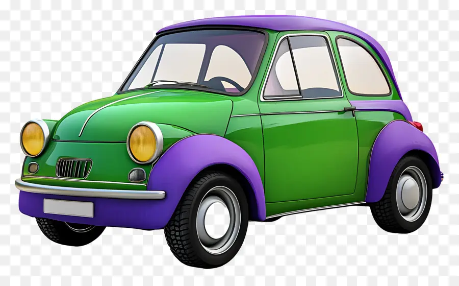 Carro De Desenho Animado，Carro Verde PNG