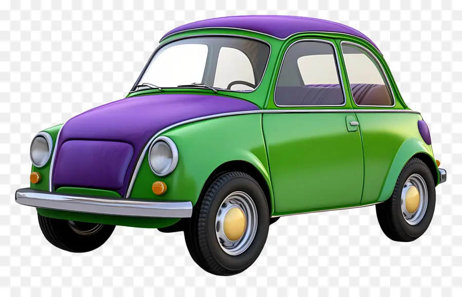 Carro De Desenho Animado，Carro Verde PNG