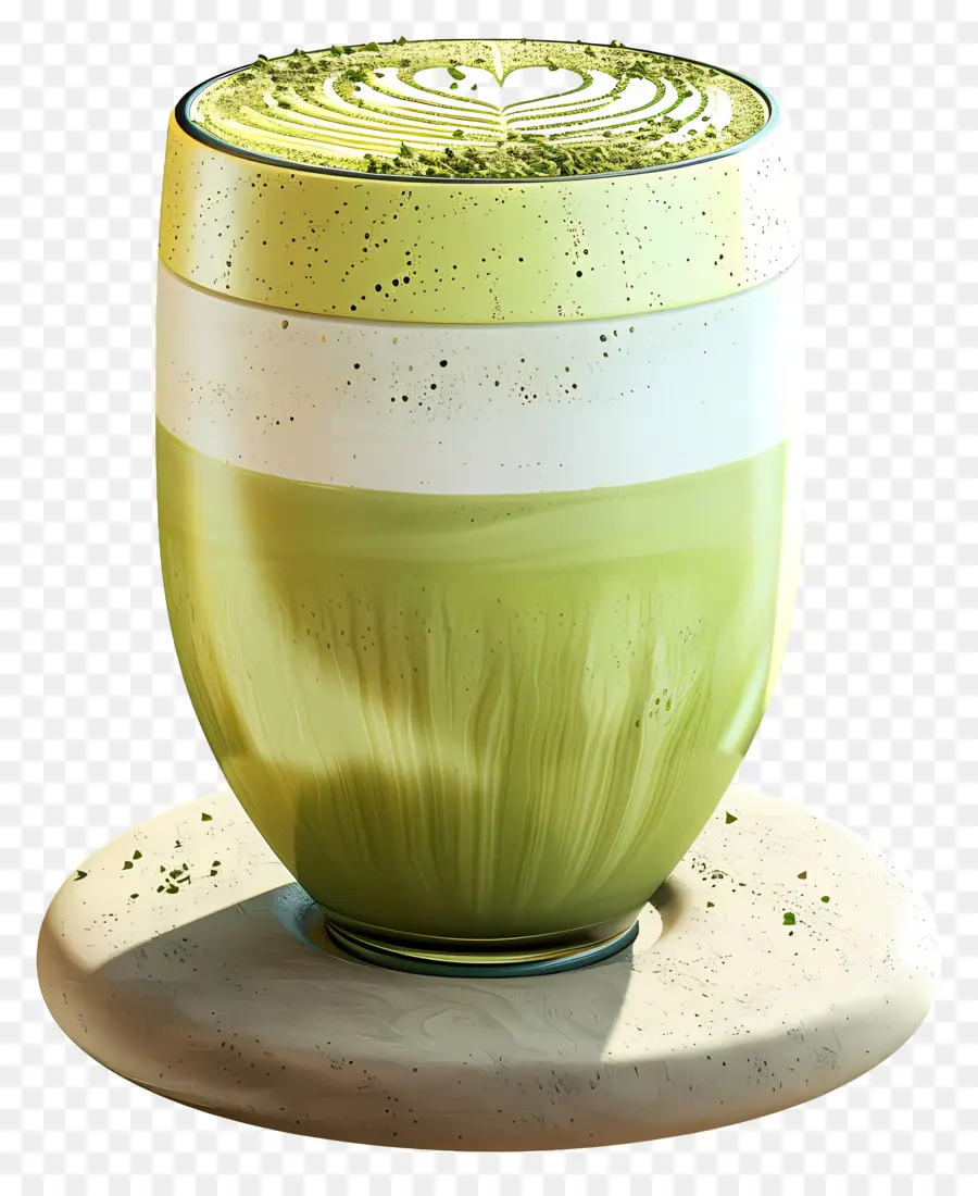 Matcha Latte，Matcha Latte Em Camadas PNG