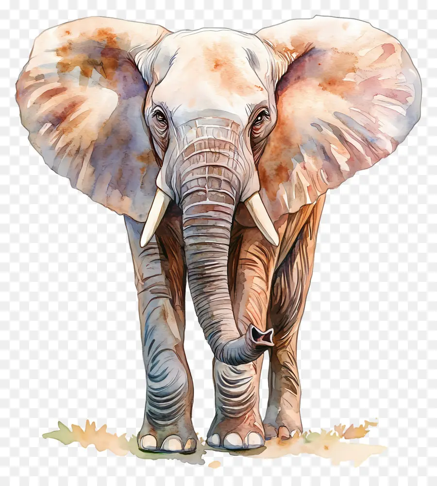 Elefante Aquarela，Elefante PNG