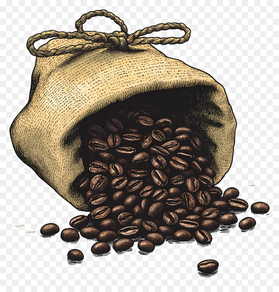 Grãos De Café，Bolsa PNG