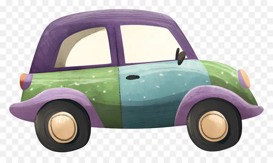 Carro De Desenho Animado，Carro De Brinquedo Colorido PNG