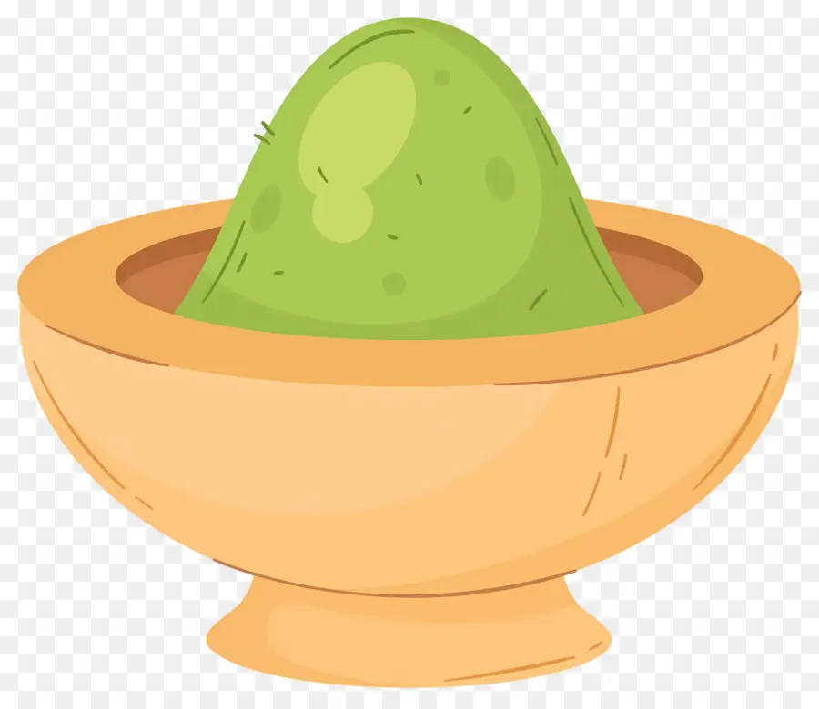 Matchá Em Pó，Slime Verde Na Tigela PNG