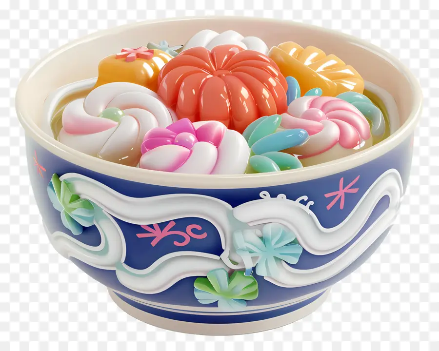 Udon，Doces Coloridos PNG