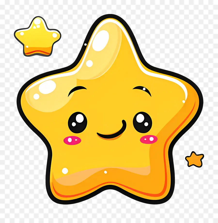 Estrela Kawaii，Estrela Fofa PNG