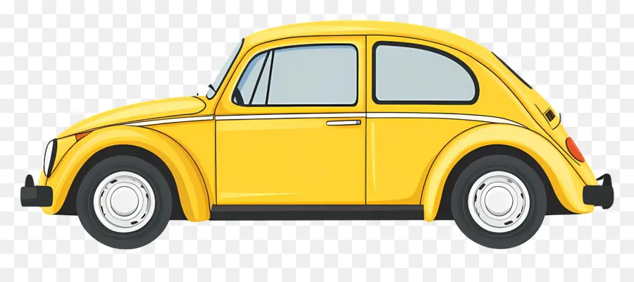 Carro Animado，Carro Amarelo PNG