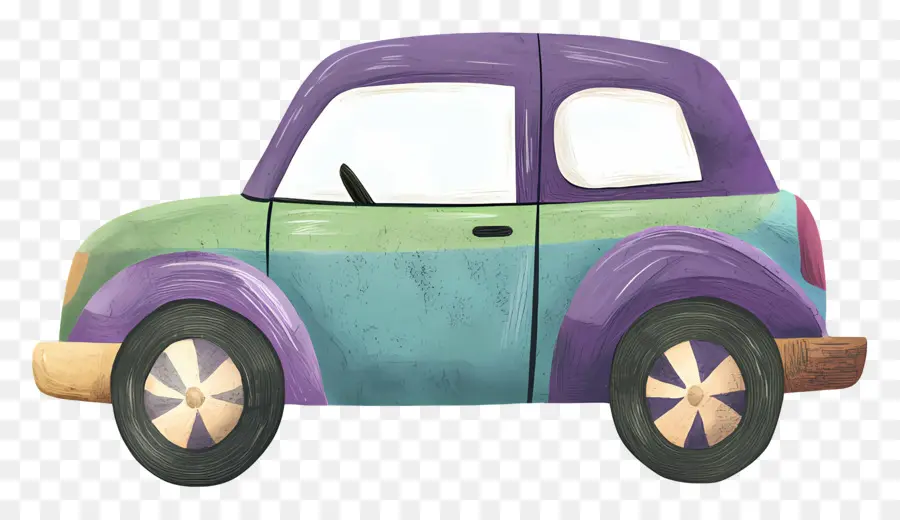 Carro De Desenho Animado，Carro De Brinquedo Colorido PNG