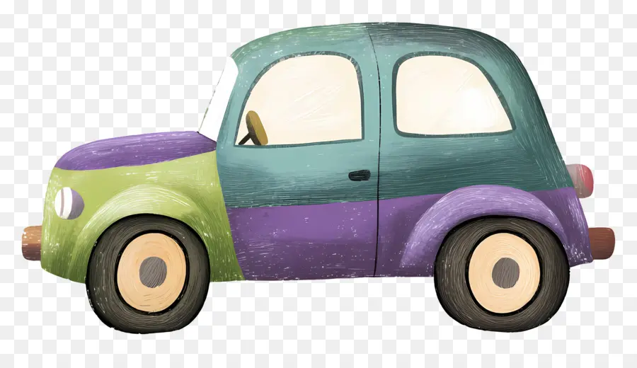 Carro De Desenho Animado，Carro Colorido PNG