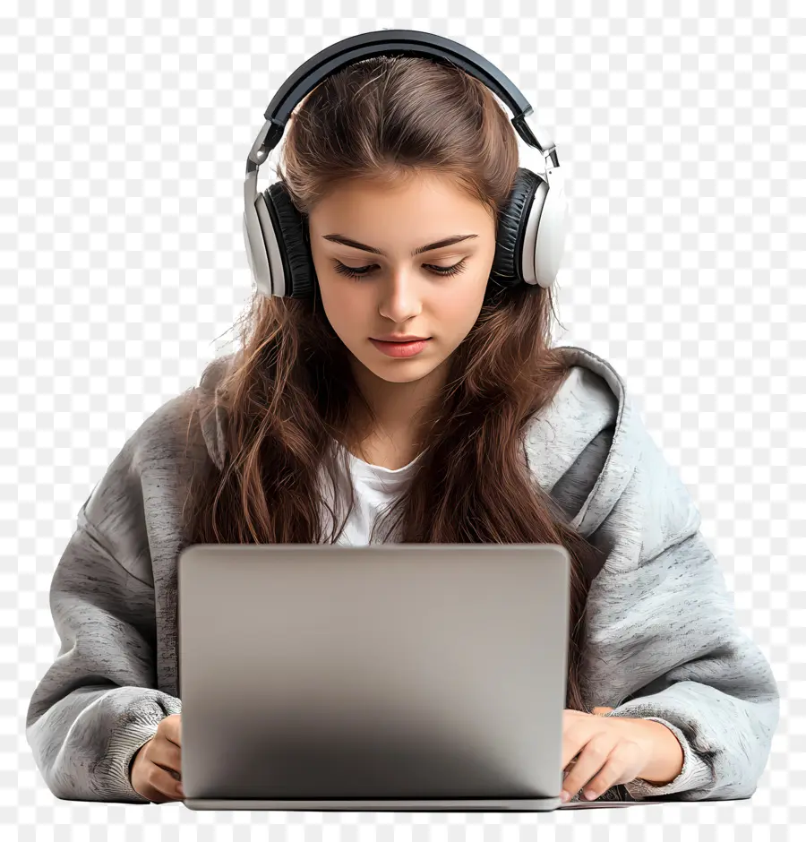 Curso De Informática Aluna Real，Mulher Com Laptop PNG