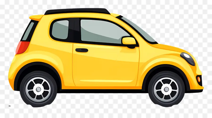 Carro Animado，Carro Amarelo PNG