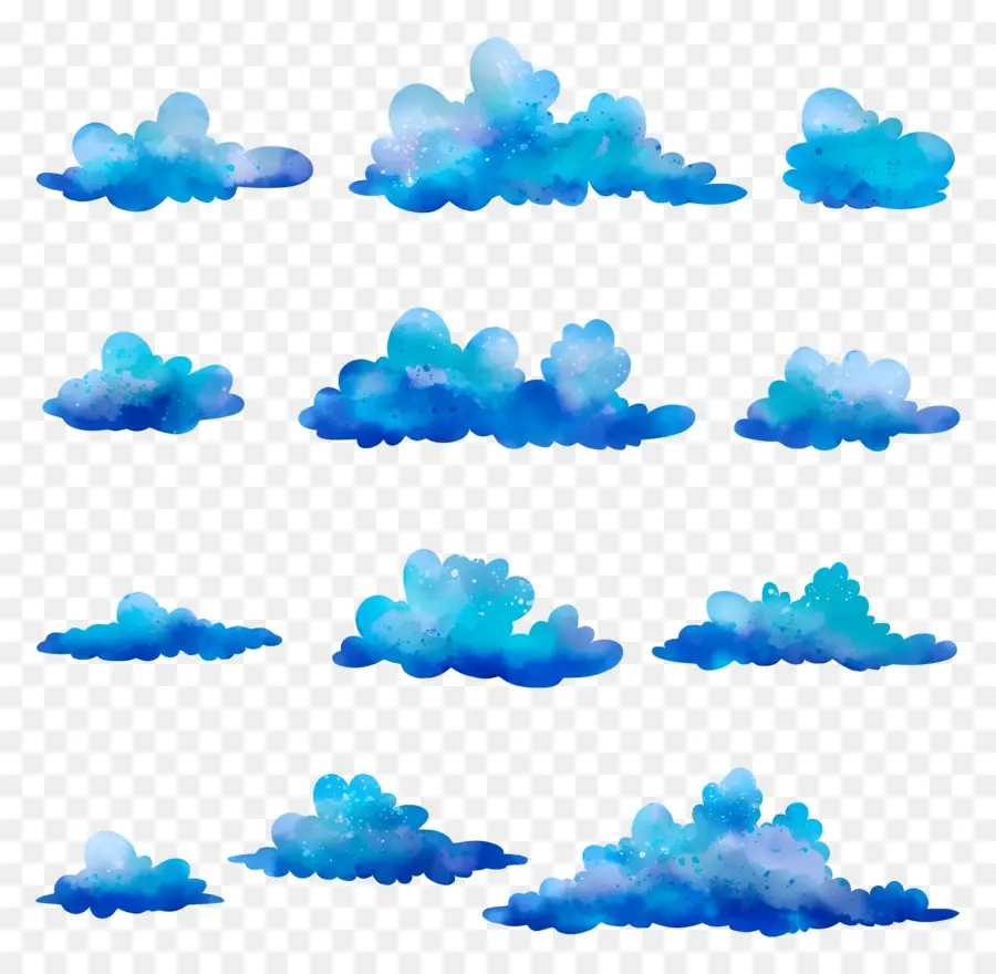 Nuvens Em Aquarela，Nuvens PNG