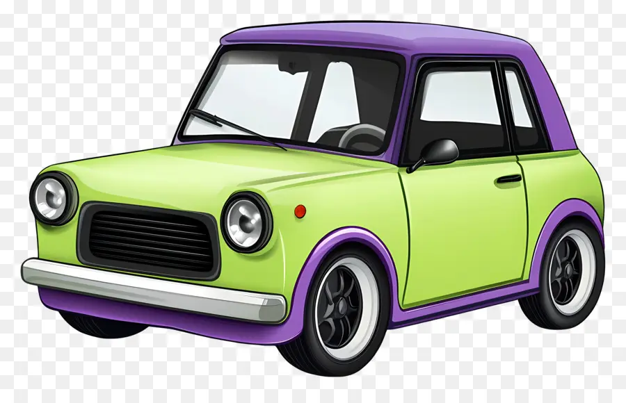 Carro De Desenho Animado，Carro Verde PNG