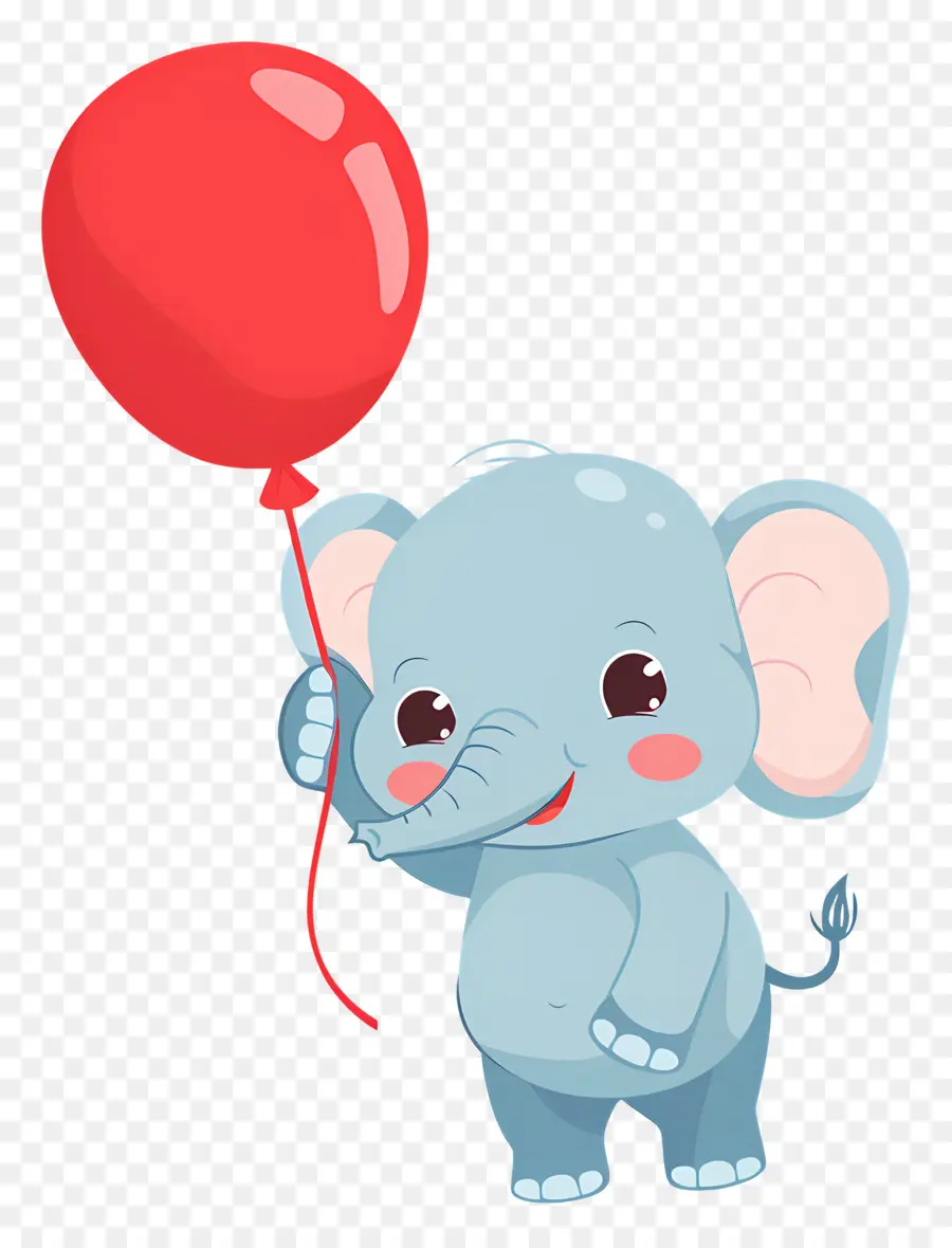 Bebê Elefante，Elefante Com Balão PNG