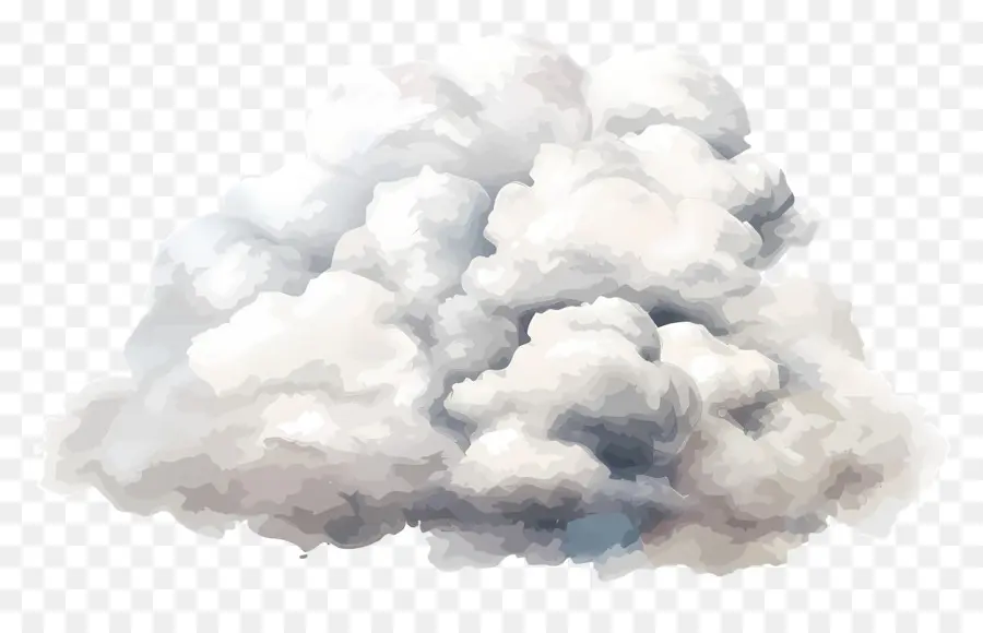 Nuvem Aquarela，Nuvens Tempestuosas PNG