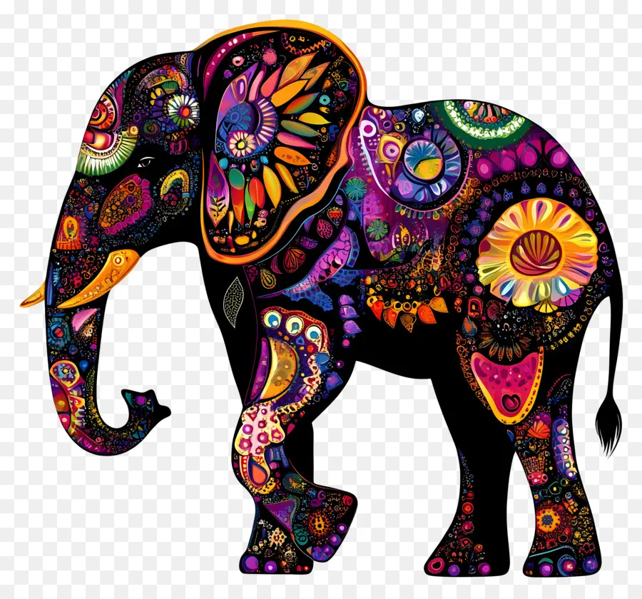 Silhueta De Elefante，Elefante PNG