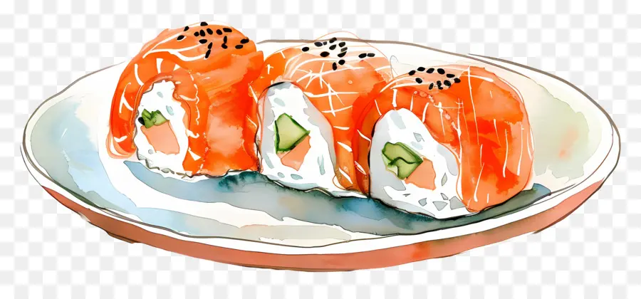 Rolinho De Sushi，Rolinhos De Sushi PNG