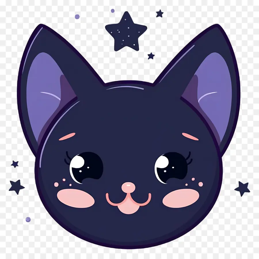 Gato Kawaii，Gato Preto PNG