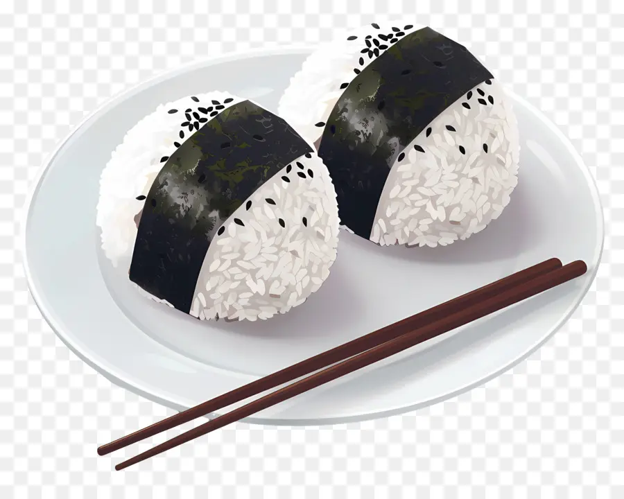 Umeboshi Onigiri，Ilustração De Onigiri PNG