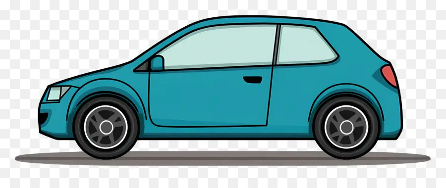 Carro De Desenho Animado，Carro Azul PNG