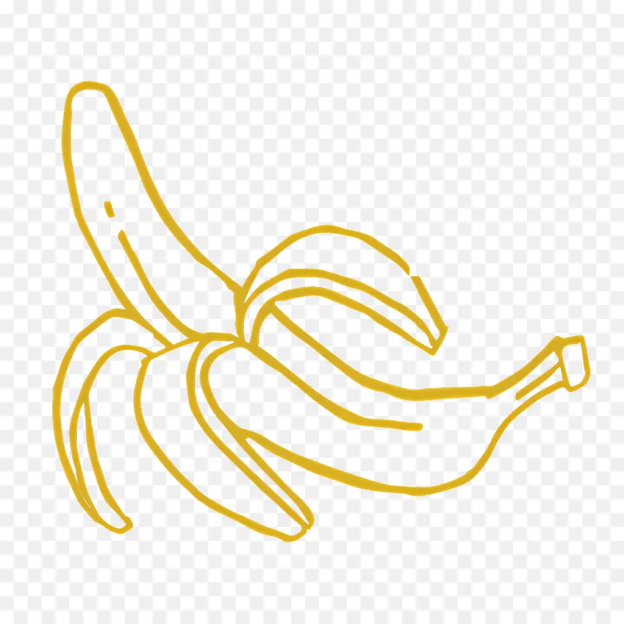 Esboço De Comida，Banana PNG