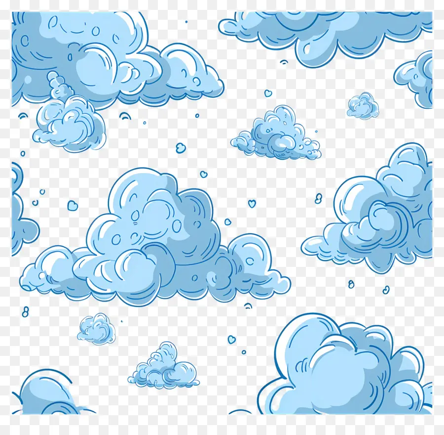 Nuvens，Nuvens Azuis PNG