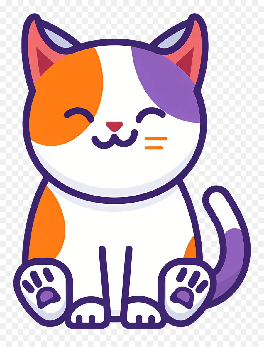 Desenho De Gato，Gato De Desenho Animado PNG