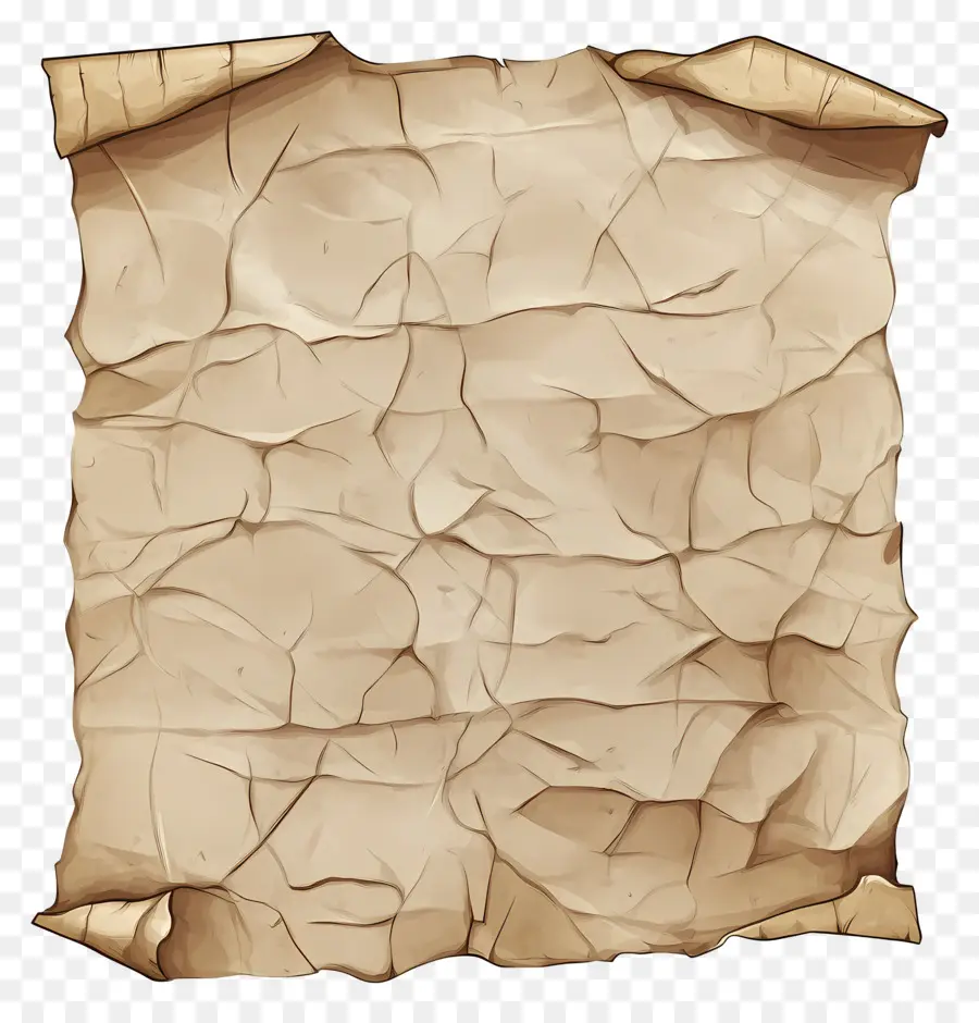 Papel Velho Enrugado，Papel Velho PNG