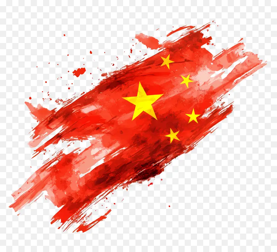 Dia Nacional Da China，Bandeira Vermelha Chinesa PNG