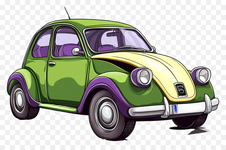 Carro De Desenho Animado，Carro Colorido PNG