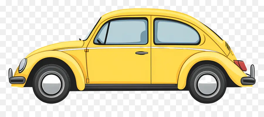 Carro Animado，Carro Amarelo PNG