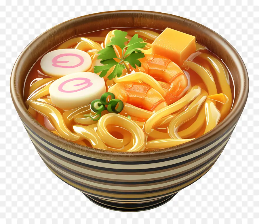 Udon，Udon Com Camarão PNG