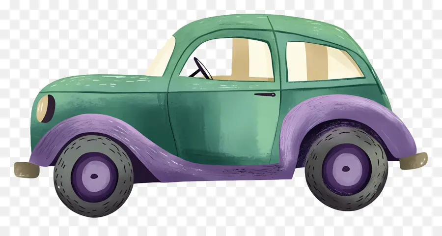 Carro De Desenho Animado，Carro De Brinquedo Colorido PNG