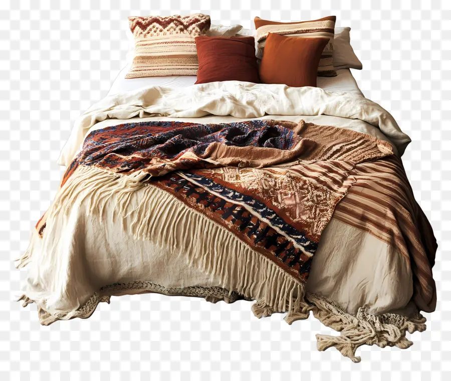 Cama Aconchegante，Cama Boêmia PNG