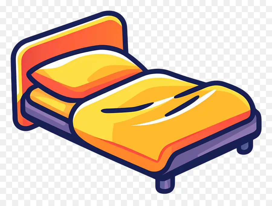 Cama Aconchegante，Cama De Desenho Animado PNG