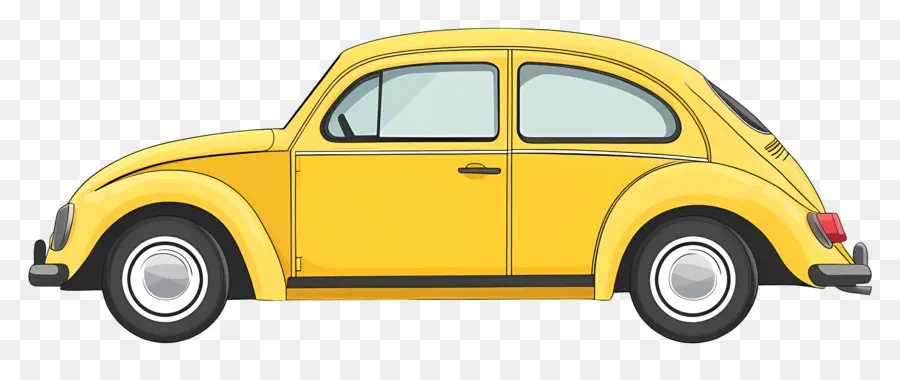 Carro Animado，Carro Amarelo PNG