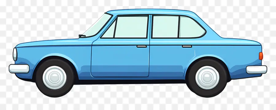 Carro Animado，Carro Azul PNG