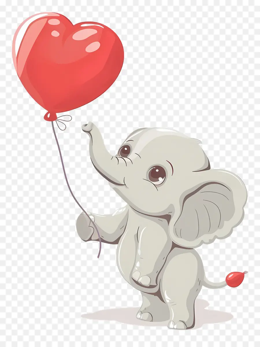 Bebê Elefante，Elefante Com Balão PNG