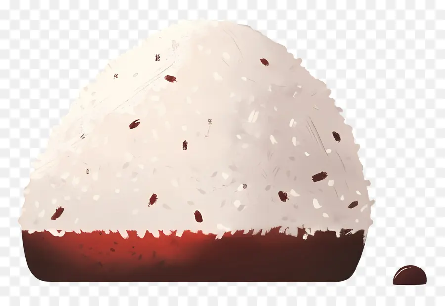 Umeboshi Onigiri，Onigiri Com Base Vermelha PNG