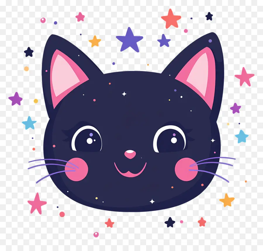 Gato Kawaii，Gato Preto PNG