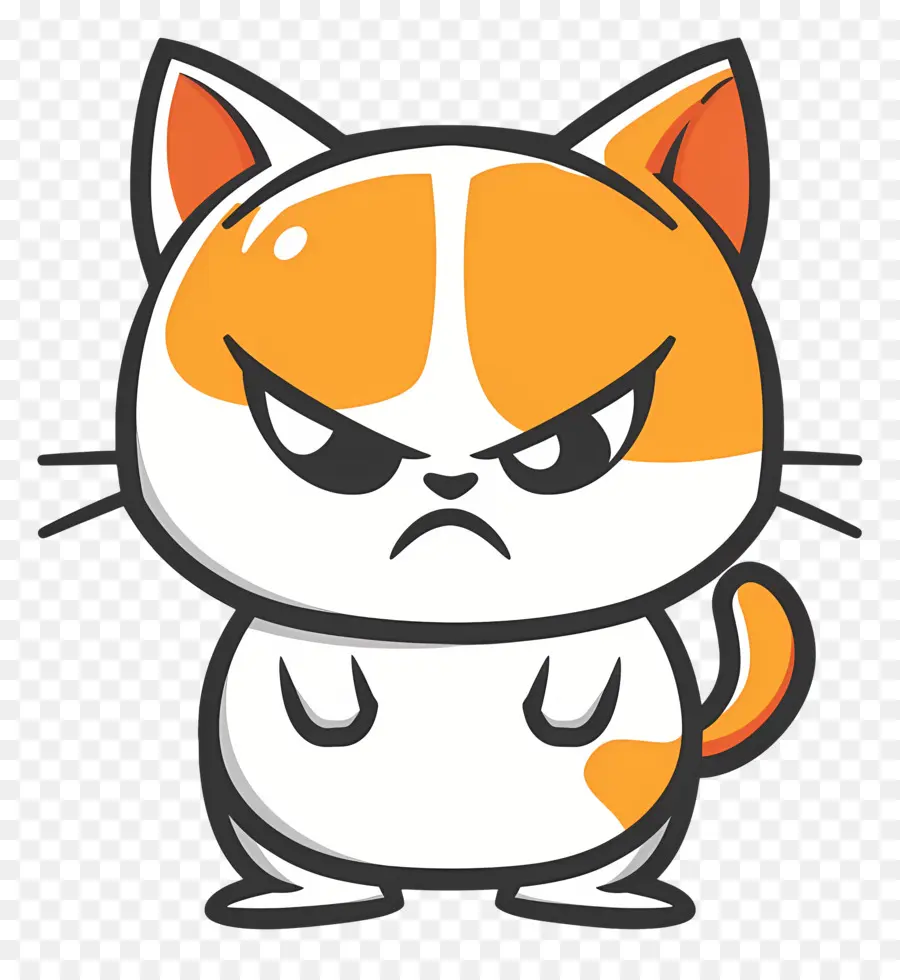 Desenho De Gato，Gato Irritado PNG