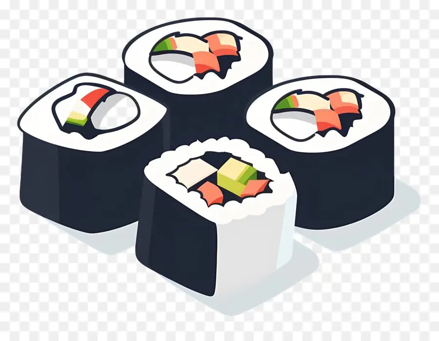 Rolinho De Sushi，Rolinhos De Sushi PNG