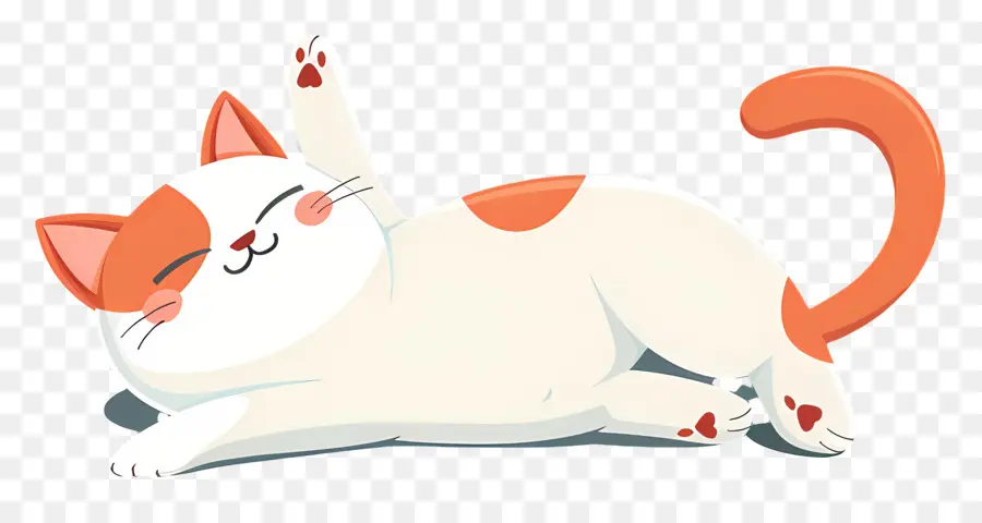 Gato Kawaii，Gato Dormindo PNG