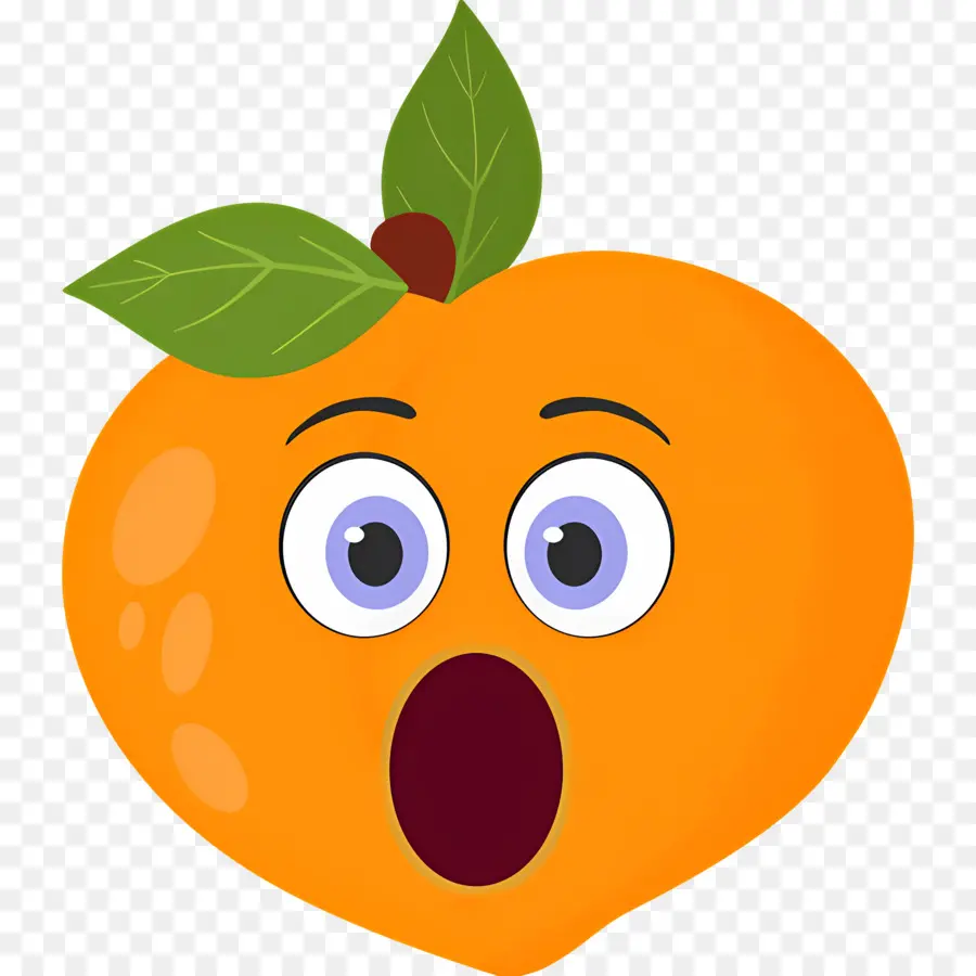 Emoji Pêssego，Pêssego Surpreso PNG